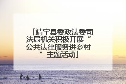 靖宇县委政法委司法局机关积极开展“公共法律服务进乡村”主题活动