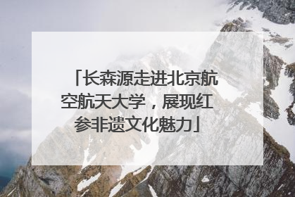 长森源走进北京航空航天大学，展现红参非遗文化魅力