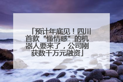 预计年底见！四川首款“懂情感”的机器人要来了，公司刚获数千万元融资