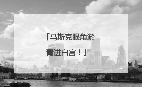 马斯克眼角淤青进白宫！