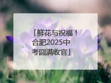 鲜花与祝福！合肥2025中考圆满收官