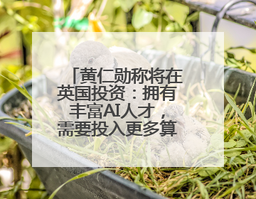 黄仁勋称将在英国投资：拥有丰富AI人才，需要投入更多算力建基础设施
