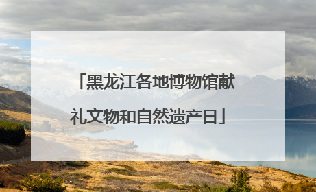 黑龙江各地博物馆献礼文物和自然遗产日