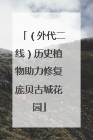 （外代二线）历史植物助力修复庞贝古城花园