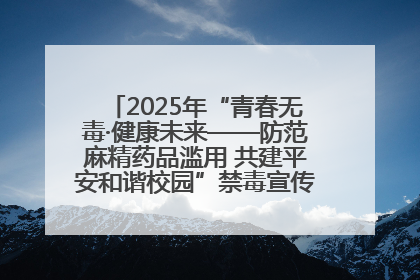2025年“青春无毒·健康未来——防范麻精药品滥用 共建平安和谐校园”禁毒宣传专题活动在咸宁举行