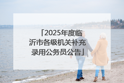 2025年度临沂市各级机关补充录用公务员公告