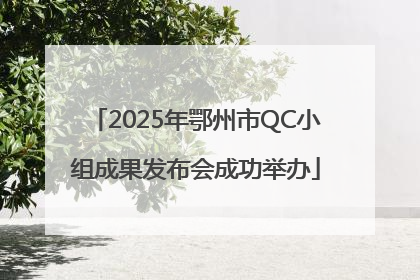 2025年鄂州市QC小组成果发布会成功举办