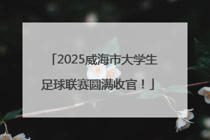 2025威海市大学生足球联赛圆满收官！