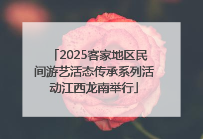 2025客家地区民间游艺活态传承系列活动江西龙南举行