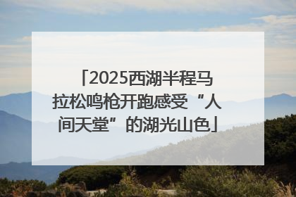 2025西湖半程马拉松鸣枪开跑感受“人间天堂”的湖光山色
