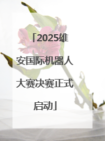 2025雄安国际机器人大赛决赛正式启动