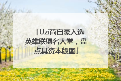 Uzi简自豪入选英雄联盟名人堂，盘点其资本版图